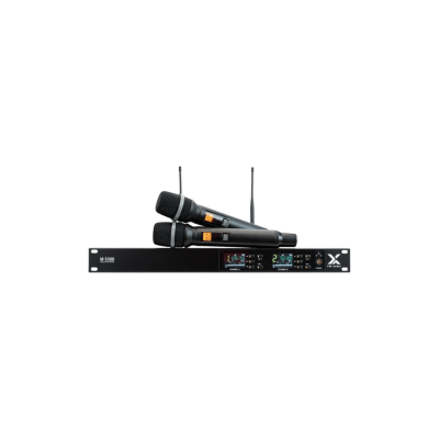 X PRO AUDIO M-5000 ไมโครโฟนไร้สายแบบคู่ คลื่นความถี่ UHF