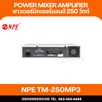 NPE TM-250MP3 - POWER MIXER AMPLIFIER  เพาเวอร์มิกเซอร์กำลังขับ 250 วัตต์
