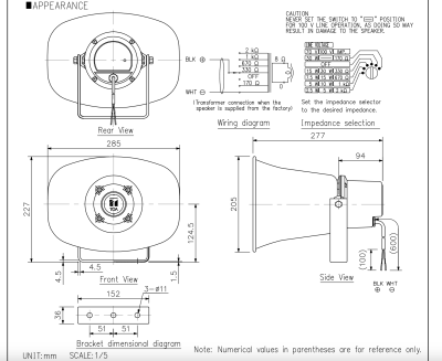 TOA SC-630M ลำโพงฮอร์น พร้อมยูนิตไลน์ แมทชิ่ง 30 วัตต์