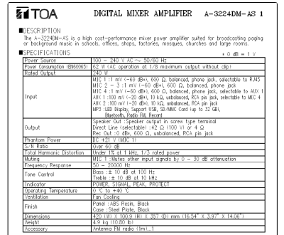 A-3224DM spec