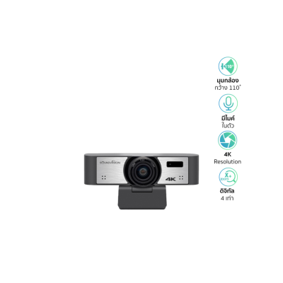 SOUNDVISION VC-4K MINI กล้อง EPTZ สำหรับห้องประชุมออนไลน์ 4K Ultra HD, Digital Zoom 4X