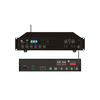 ITC Audio T-4120UC - 120W. 4 Channel Matrix Digital Mixer Amplifier