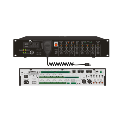 ITC Audio VA-6200MA - 500W. 8Zone Voice Alarm Controller