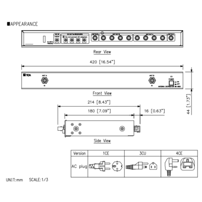 TOA WD-5800 - เครื่องขยายสัญญาณ VHF/UHF