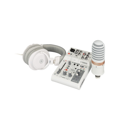 YAMAHA AG03MK2 LSPK - A Package of the AG03MK2 that includes YCMO1, YH-MT1 and XLR microphone cable (BlackWhite)