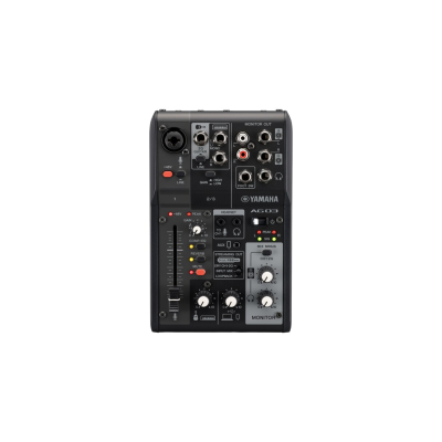 YAMAHA AG03MK2 - 3-channel Live Streaming mixer with High resolution (24-bit, 192 kHz), USB-C (BlackWhile)