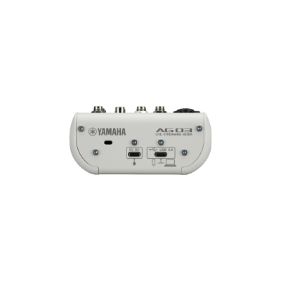 YAMAHA AG03MK2 - 3-channel Live Streaming mixer with High resolution (24-bit, 192 kHz), USB-C (BlackWhile)