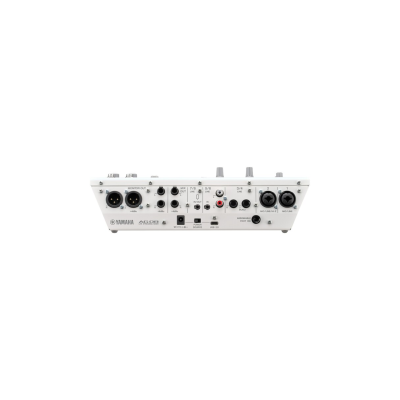 YAMAHA AG08 - 8-channel live steaming mixer leatuning two phantom powerinpuls for condenser mics, an integrated USB audio interface, voice changer and sampler. (Black/White)