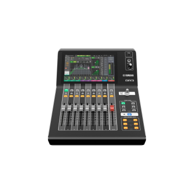 YAMAHA DM3S - 8 + 1 fader configuration, 9-inch multi-touch screen, 16 mono + 1 stereo + 2 FX return, USB: 18 inputs, and 18 outputs