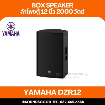 YAMAHA DZR12 | ตู้ลำโพง 2 ทาง 12 นิ้ว 2,000 วัตต์ มีแอมป์ขยายในตัว