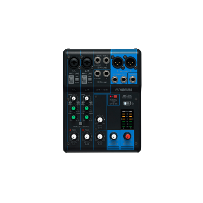 YAMAHA MG06 - 6 Input (2 mono + 2 stereo) / 1 Stereo Bus