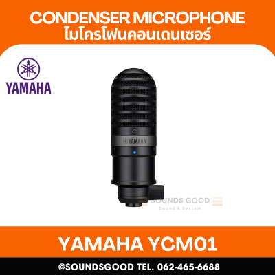 YAMAHA YCM01 - Condenser Microphone for Live Steamer, Capsule 2/3 inch, 200D, +48V, Cardioid Polar pattem, XLR Connector
