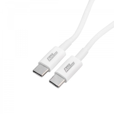 สายชาร์จถัก Type-C to Type-C Fast charge 3A/30W (Nylon) - White