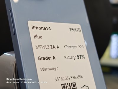 มือ2 iPhone 14 256GB Blue สภาพมือ1 แท้เดิม