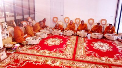 งานวันที่ 26-12-60 พิธีสงฆ์เต็ม ทำบุญบ้านเลี้ยงพระ คุณรสริน ช้างสามเศียร สมุทรปราการ
