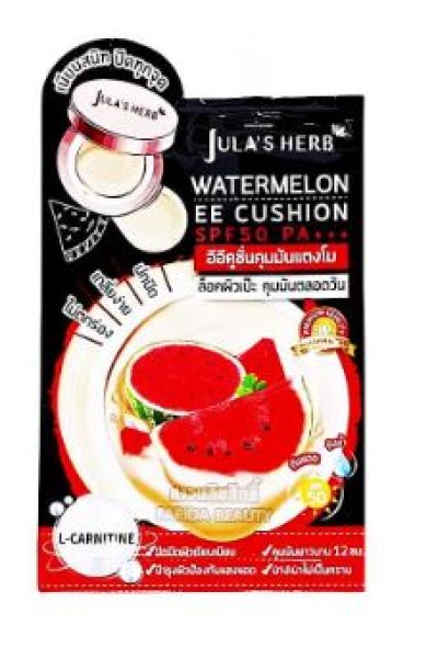 EEคุชชั่นแมตต์จุฬาเฮิร์บ1ไลท์วอเตอร์เมลอนSPF50PA+++  6g.
