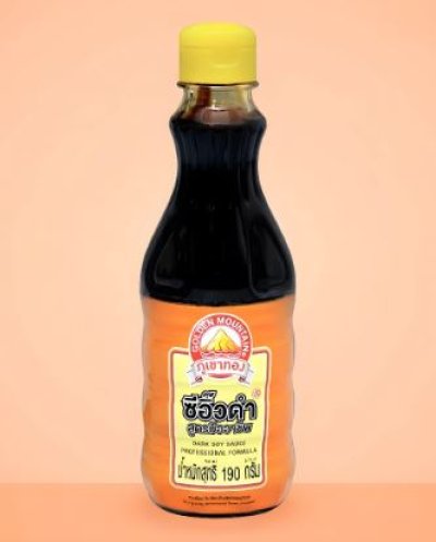 ซีอิ๊วดำ สูตรมืออาชีพ คราภูเขาทอง 190 ml.