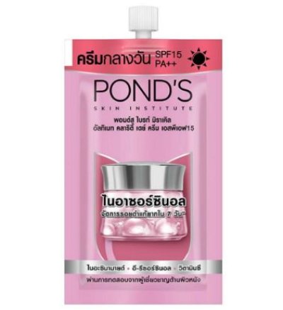 ครีมพอนด์สไบรท์มิราเคิลไนอาซอร์ซินอลSPF15  6g.