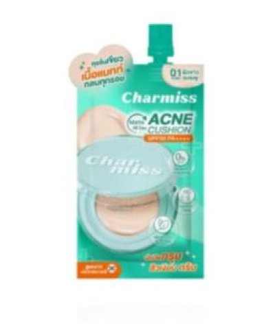 คุชชั่นชาร์มิส#01 Ivoryแอคเน่แมทท์ออลเดย์ SPF50  5g.