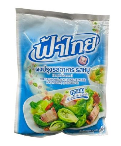 ผงปรุงรสอาหาร รสหมู ตราฟ้าไทย  165g.