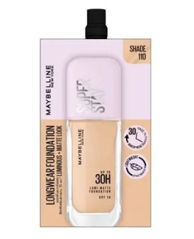 รองพื้นเมย์เบลลีนซุปเปอร์สเตย์ลูมิแมท#110  5g.