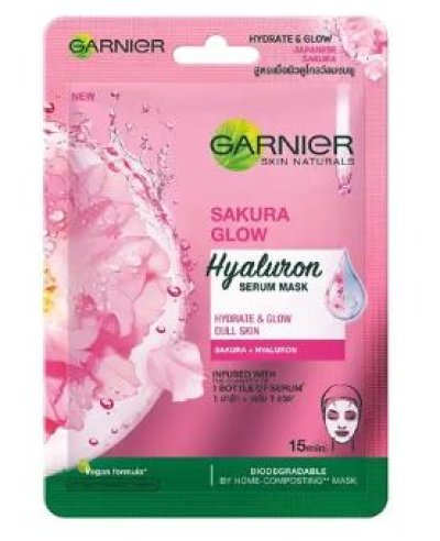 เซรั่มมาส์กการ์นิเย่ซากุระโกลว์ไฮยาลูรอน  28g.