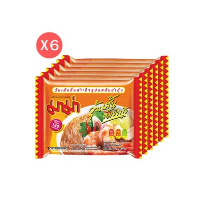 มาม่า วุ้นเส้นกึ่งสำเร็จรูป รสต้มยํากุ้ง (40g x แพ็ค 6 ซอง)