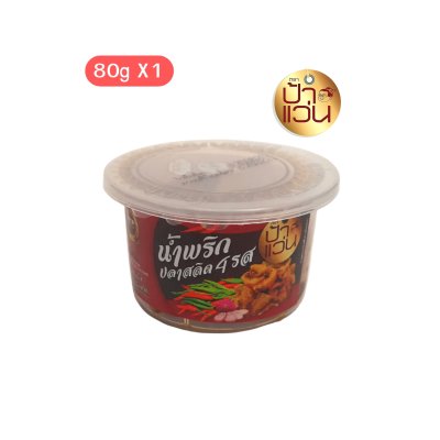 ป้าแว่น น้ำพริกปลาสลิด 4 รส 30g