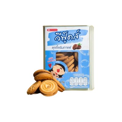 วีฟู้ดส์ ขนมปังปี๊บจิ๋ว คุกกี้ครีมกาแฟ 430g