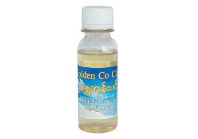 น้ำมันมะพร้าวฝาขาวရွှေအုန်ပင်အဖုံဝါ