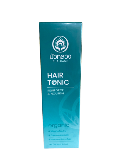 บัวหลวงแฮร์โทนิคออร์แกนิค100ml.กล่องสีฟ้า