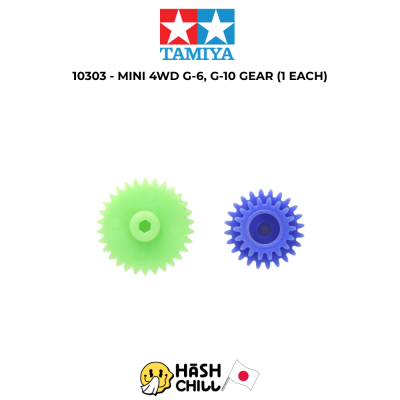 TAMIYA 10303 - MINI 4WD G-6, G-10 GEAR (1 EACH)