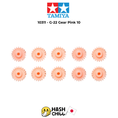 TAMIYA 10311 - Mini 4WD PRO G-22 Gear (Pink/10pcs.)