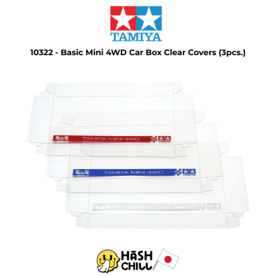 TAMIYA 10322 - Basic Mini 4WD Car Box Clear Covers (3pcs.)