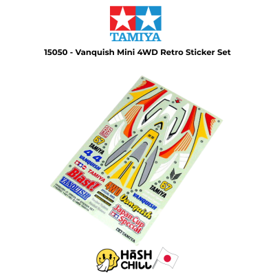 Tamiya 15050 - Vanquish Mini 4WD Retro Sticker Set