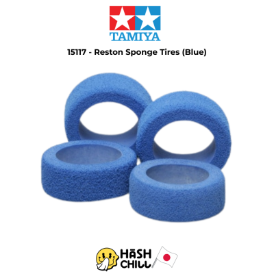 TAMIYA 15117 - Reston Sponge Tires (Blue)