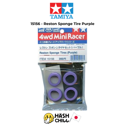 TAMIYA 15156 - Reston Sponge Tire Purple (Upgraded Parts)