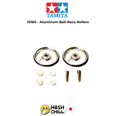 Tamiya 15160 - 19mm Aluminum Ball-Race Rollers (Aero-Spoke Type)