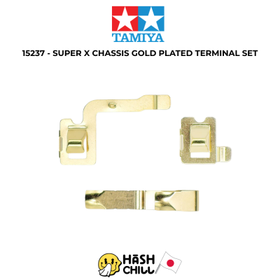 TAMIYA 15237 - SUPER X CHASSIS GOLD PLATED TERMINAL SET