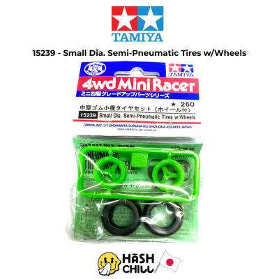 TAMIYA 15239 - Small Dia. Semi-Pneumatic Tires w/Wheels