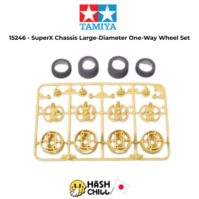 TAMIYA 15246 - Super X Chassis Large-Dia. One-Way Wheel Set *DISC*