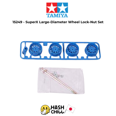TAMIYA 15249 - 4WD MiniRacer Accessory - Super X Large Diameter Wheel Lock-Nut Set