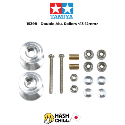 TAMIYA 15398 - Double Aluminum Rollers (13-12mm.)