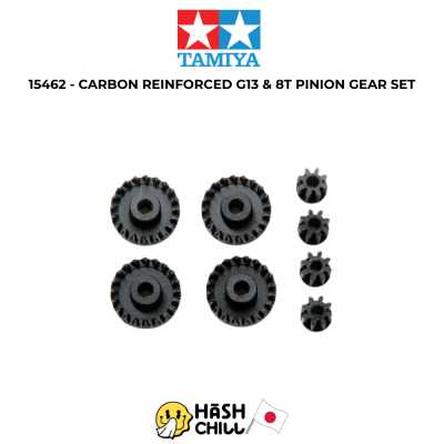 TAMIYA 15462 - CARBON REINFORCED G13 & 8T PINION GEAR SET