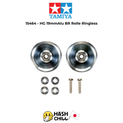 TAMIYA 15464 - HG 19mm Aluminum Ball-Race Rollers (Ringless)