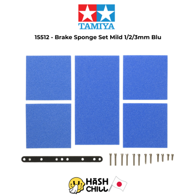 TAMIYA 15512 - Brake Sponge Set (Mild, 1/2/3 mm Blue)