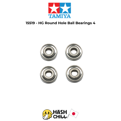 TAMIYA 15519 - HG Round Hole Ball Bearings (4pcs.)