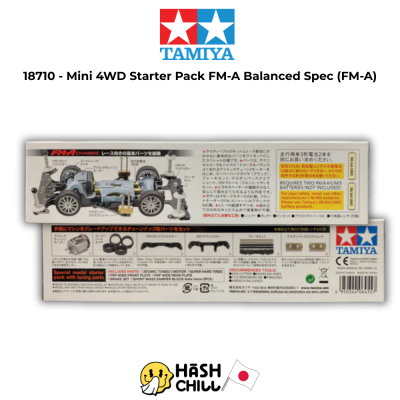 TAMIYA 18710 - Mini 4WD Starter Pack FM-A Balanced Spec (FM-A)