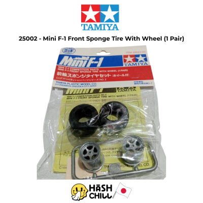 TAMIYA 25002 - MINI F-1 FRONT SPONGE TIRE WITH WHELL [ 1PAIR ]