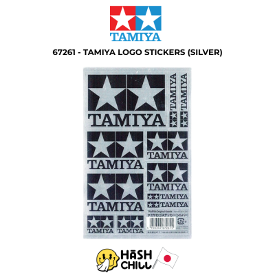 TAMIYA 67261 - TAMIYA LOGO STICKERS (SILVER)